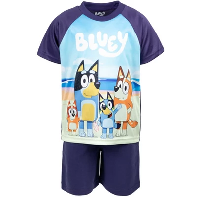Bluey Coco Honey Winton Bingo T-Shirt Tank Top And French Terry Shorts 3 Piece Outfit Set Toddler To Big Kid 3 Bluey Coco Honey Winton Bingo T-Shirt Tank Top And French Terry Shorts 3 Piece Outfit Set Toddler To Big Kid - Image 3