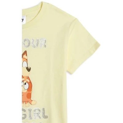 Bluey Bingo Dad Mom Girls T-Shirt Little Kid To Big 2 Bluey Bingo Dad Mom Girls T-Shirt Little Kid To Big - Image 2