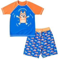 Bluey Bingo Dad Mom Pullover Rash Guard And Swim Trunks Outfit Set Toddler -Bluey Deals Store GUEST 1067ff02 82e7 4a29 ab93 79347753c8e1