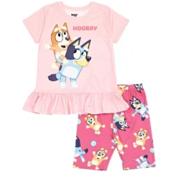 Bluey Bingo Girls T-Shirt And Shorts Outfit Set Toddler To Big Kid -Bluey Deals Store GUEST 147eb7d8 7288 4f78 9810 9404c350d916