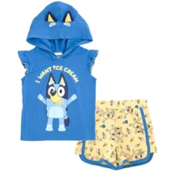 Bluey Bingo Girls Cosplay Tank Top And Active Retro Dolphin French Terry Shorts Toddler To Little Kid -Bluey Deals Store GUEST 24239507 97b9 4495 b900 302f398bcd25