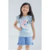 Bluey Girls T-Shirt And French Terry Shorts Outfit Set Little Kid