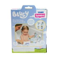 Bluey Tomy Toomies Bath Puzzle With Net Storage Bag - 8pc