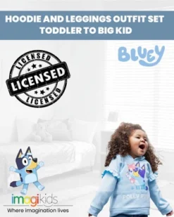 Bluey Bingo Bluey Girls Fleece Hoodie And Leggings Outfit Set Toddler
