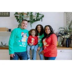 Bluey Christmas Matching Family Long Sleeve T-Shirt Little Kid To Big Kid -Bluey Deals Store GUEST 3433e3b6 2e4b 46a8 bd57 f83572b11292 1