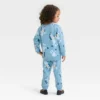 Toddler Girls' Bluey Fleece Top And Bottom Set - Blue
