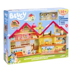 Bluey Ultimate Lights & Sounds Playhouse With Muffin & Socks (Target Exclusive): Animation Doll Playsets With Figures -Bluey Deals Store GUEST 3c018379 ead1 4e6f ad47 9101aea8f3d8