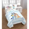 Bluey Twin Kids' Comforter White/Blue