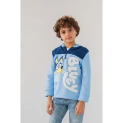 Bluey Bingo Fleece Half Zip Hoodie Toddler To Big Kid -Bluey Deals Store GUEST 53eb80d2 c26d 480f 80a0 0c4b67245382