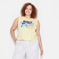 Women's Bluey Beach Graphic Tank Top - Lemon Yellow 5 Women's Bluey Beach Graphic Tank Top - Lemon Yellow -Bluey Deals Store GUEST 5eb7f14a 1ac8 4997 b81d 4d179bde5a27