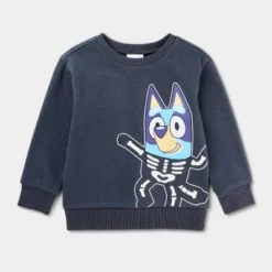 Toddler Boys' Bluey Bingo Halloween Glow In The Dark Fleece Sweatshirt - Charcoal Gray -Bluey Deals Store GUEST 646c81aa 977c 4422 a733 2aaa750aed13