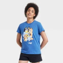 Women's Bluey Short Sleeve Graphic T-Shirt - Blue -Bluey Deals Store GUEST 6bedd0e8 cdae 4e66 8bd6 644df0fc7379