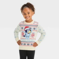 Toddler Girls' Bluey Holiday Pullover Sweater - Off-White -Bluey Deals Store GUEST 700e4983 4cf2 4792 95a1 b952a06929e7