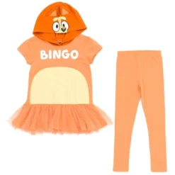 Bluey Bingo Girls Cosplay T-Shirt Dress And Leggings Outfit Set Toddler To Big Kid -Bluey Deals Store GUEST 920141cb 0bb2 47f5 ac8b e82014d0b6a6