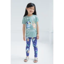 Bluey Bingo Girls T-Shirt And Leggings Outfit Set Toddler