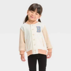 Toddler Girls' Bluey Varsity Bomber Jacket - Cream -Bluey Deals Store GUEST 9451c164 b880 48e0 9bc5 03ca434edaed