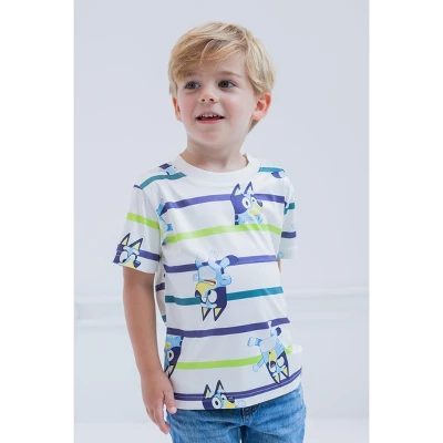 Bluey Bingo Dad Mom Coco Honey Winton 3 Pack Athletic T-Shirts Toddler To Big Kid 1 Bluey Bingo Dad Mom Coco Honey Winton 3 Pack Athletic T-Shirts Toddler To Big Kid