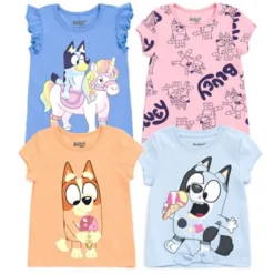 Bluey Bingo Girls 4 Pack T-Shirts Toddler To Little Kid 13 Bluey Bingo Girls 4 Pack T-Shirts Toddler To Little Kid -Bluey Deals Store GUEST 98a7d790 62d9 4a2a b04b 77ff0ed52d9b