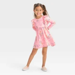 Toddler Girls' Bluey Printed Shirtdress - Pink -Bluey Deals Store GUEST 9bf70245 e854 4223 a196 e5dd98340874