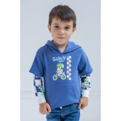 Bluey Fleece Hangdown Hoodie Toddler To Little Kid -Bluey Deals Store GUEST a9769fc7 e396 467b b558 6182665b29cc
