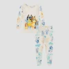 Toddler 4pc Bluey Snug Fit Pajama Set - Teal Blue