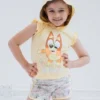 Bluey Bingo Girls Cosplay Tank Top And Active Retro Dolphin French Terry Shorts Toddler To Little Kid