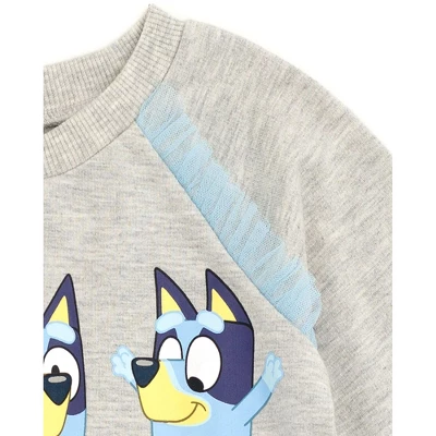 Bluey Girls French Terry Dress Little Kid To Big 2 Bluey Girls French Terry Dress Little Kid To Big - Image 2
