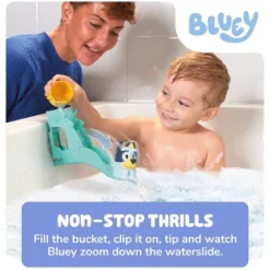 Bluey Tomy Toomies Waterslide Bath Toys - 3pc