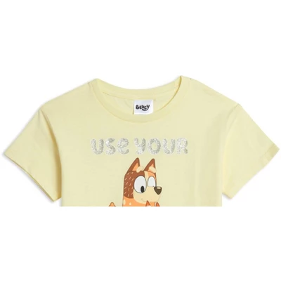 Bluey Bingo Dad Mom Girls T-Shirt Little Kid To Big 3 Bluey Bingo Dad Mom Girls T-Shirt Little Kid To Big - Image 3