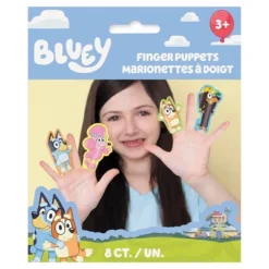 8ct Bluey Party Favor Finger Puppets