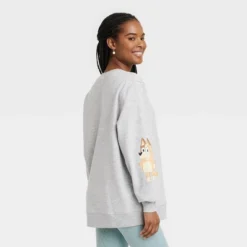 Women's Bluey Graphic Sweatshirt - Gray