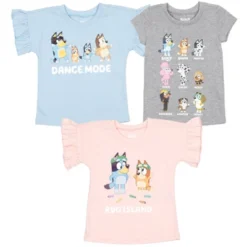 Bluey Bingo Girls 3 Pack Graphic T-Shirts Little Kid To Big Kid -Bluey Deals Store GUEST e334b0e3 42ca 4ba6 8884 4a47cd59f8a8