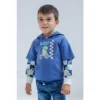 Bluey Fleece Hangdown Hoodie Toddler To Little Kid