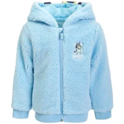 Bluey Bingo Cozy Faux Shearling Zip Up Cosplay Hoodie Toddler To Little Kid -Bluey Deals Store GUEST e658c744 145a 4378 b600 2afd2533ac8d