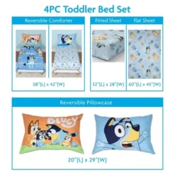 Bluey Kids' 4pc Toddler Bed Set -Bluey Deals Store GUEST e68726e2 0d1d 434d 97a5 fa9da54784da
