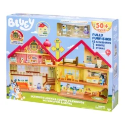 Bluey Ultimate Lights & Sounds Playhouse With Muffin & Socks (Target Exclusive): Animation Doll Playsets With Figures -Bluey Deals Store GUEST e7b38d42 ba1d 47e8 92ec 950e619154ed