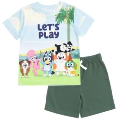 Bluey Chilli Mom Bandit Dad Bingo Coco Honey Winton T-Shirt And Shorts Outfit Set Toddler To Big Kid -Bluey Deals Store GUEST ebb8ec60 5067 4a11 be61 a4657515c181