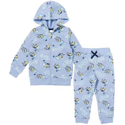 Bluey Fleece Zip Up Hoodie And Jogger Pants Set Toddler 9 Bluey Fleece Zip Up Hoodie And Jogger Pants Set Toddler - Image 9