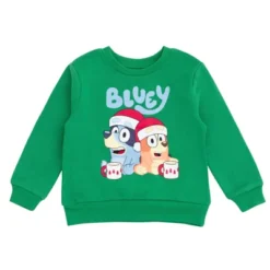 Bluey Bingo Chloe Halloween Toddler Boys Fleece Sweatshirt And Jogger Pants Outfit Set White / Black 4T