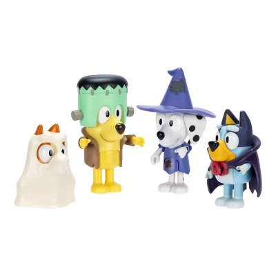 Bluey Costume Party Figures 4pk: Articulated Plastic Mini Figurines & Bluey Toys Collection 1 Bluey Costume Party Figures 4pk: Articulated Plastic Mini Figurines & Bluey Toys Collection